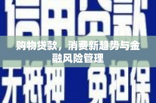 宾县购物贷款，消费新趋势与金融风险管理