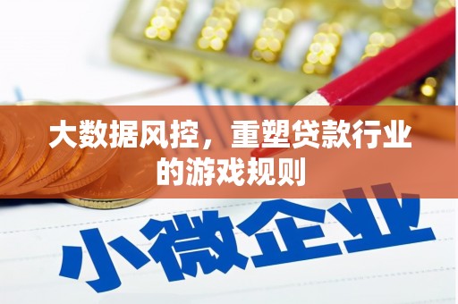 宾县大数据风控，重塑贷款行业的游戏规则
