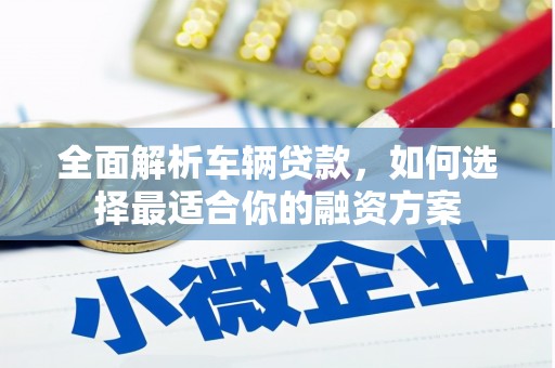 宾县全面解析车辆贷款，如何选择最适合你的融资方案