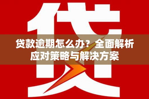 宾县贷款逾期怎么办？全面解析应对策略与解决方案